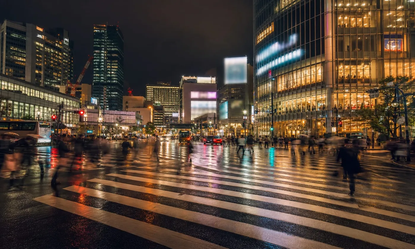 東京澀谷街頭與行人,東京自由行行程示意